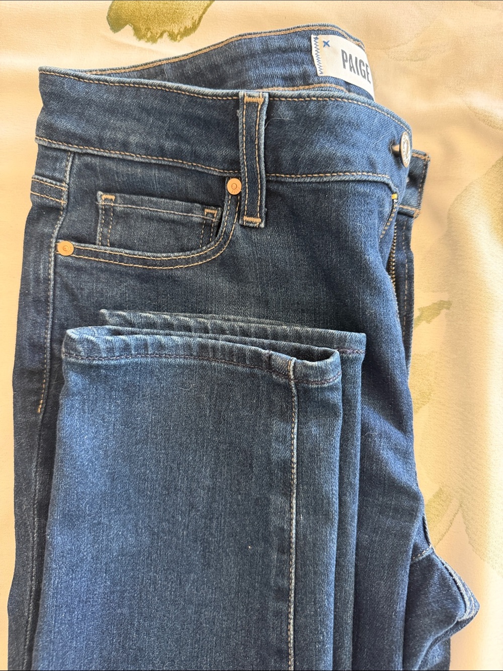 PAIGE Dark Blue Skinny Jeans